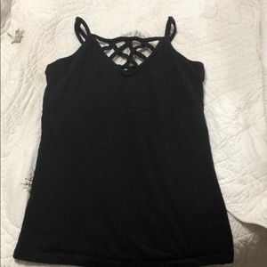 Satva Black strappy tank